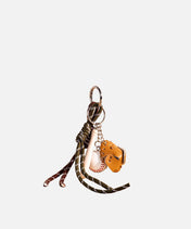 Mini Baseball Keychain with Wooden Bat