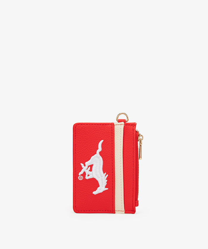 SMU Mustangs Card Holder with Football Charm