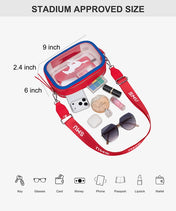 Southern Methodist University Mustangs Clear Camera Bag