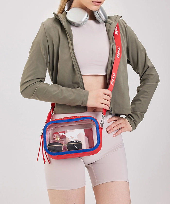 Southern Methodist University Mustangs Clear Camera Bag