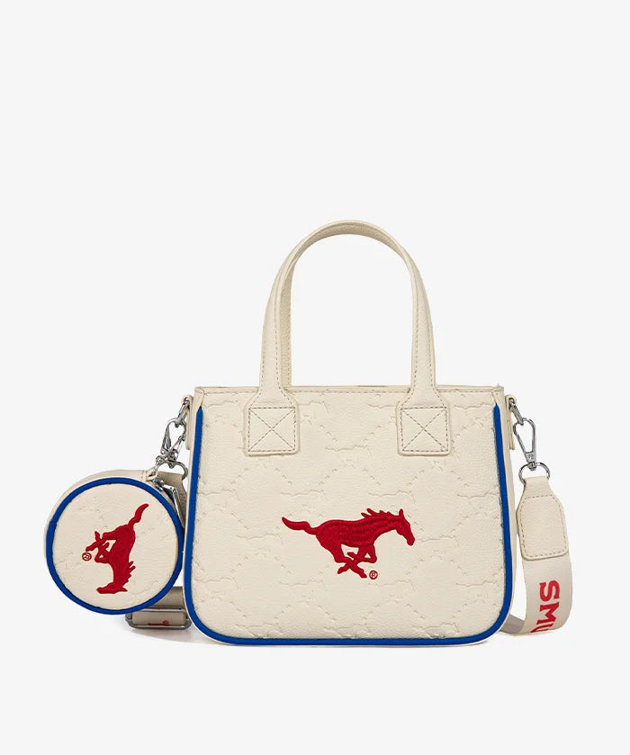 Southern Methodist University Mustangs Tote Bag with Coin Pouch