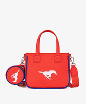 Southern Methodist University Mustangs Tote Bag with Coin Pouch