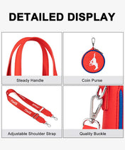 Southern Methodist University Mustangs Tote Bag with Coin Pouch