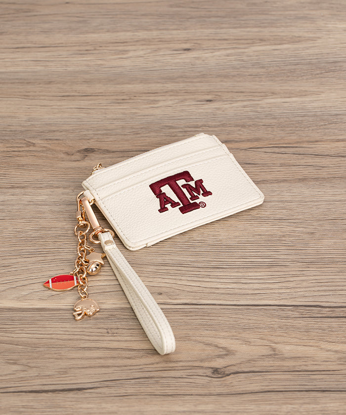 Texas A&M Aggies Card Holder with Football Charm