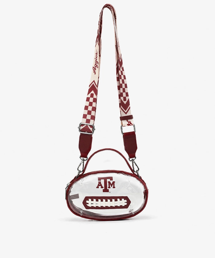 Texas A&M Aggies Football Clear Crossbody Bag