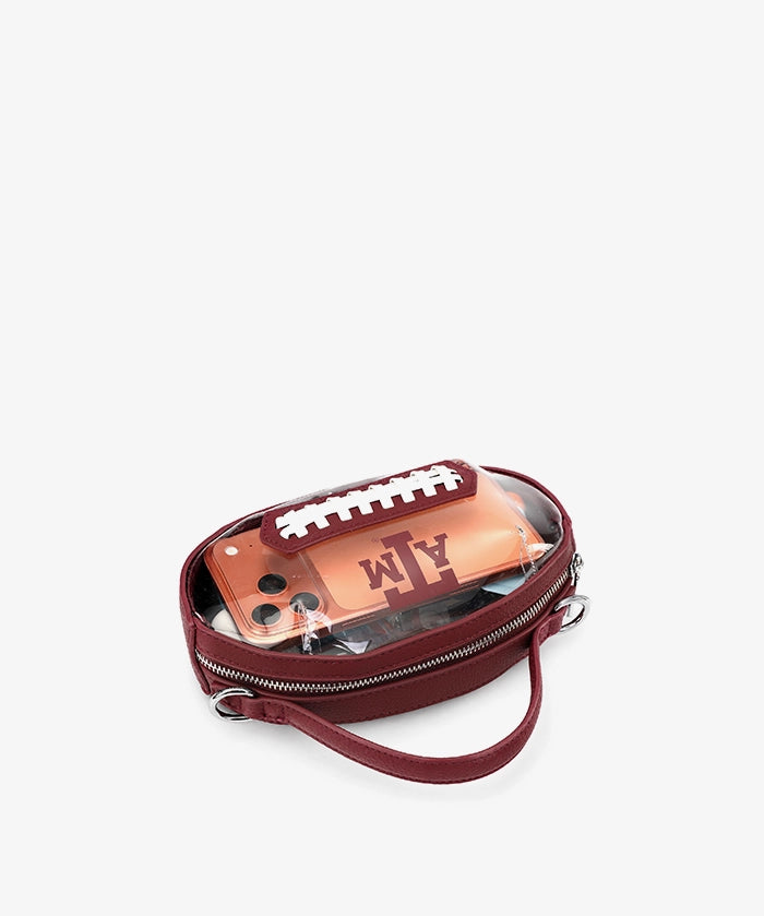 Texas A&M Aggies Football Clear Crossbody Bag
