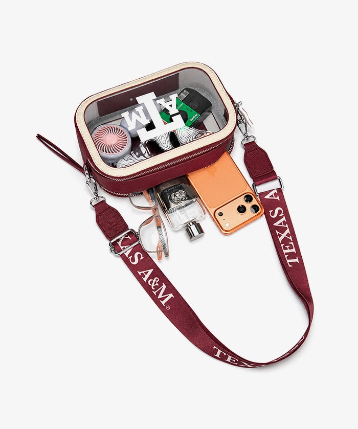 Texas A&M University Aggies Clear Camera Bag