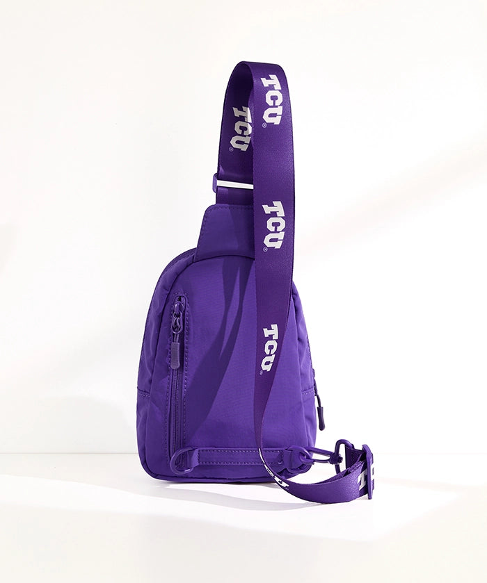Texas Christian University Horned Frogs Canvas Sling Bag