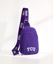 Texas Christian University Horned Frogs Canvas Sling Bag