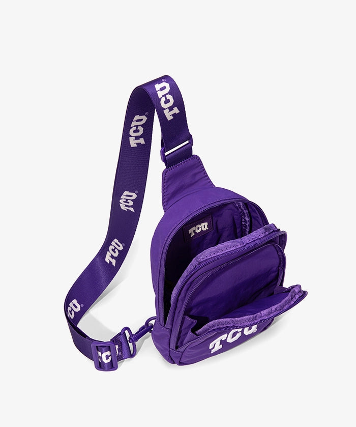 Texas Christian University Horned Frogs Canvas Sling Bag