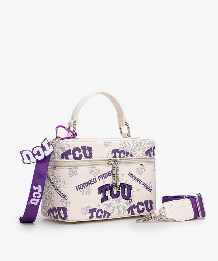Texas Christian University Horned Frogs Box Bag with Top Handle