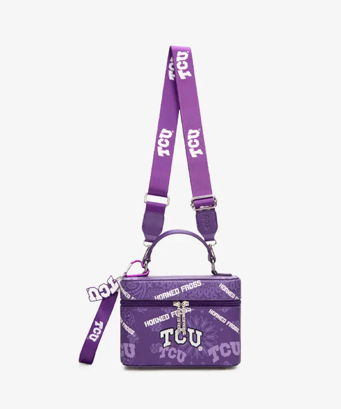 Texas Christian University Horned Frogs Box Bag with Top Handle