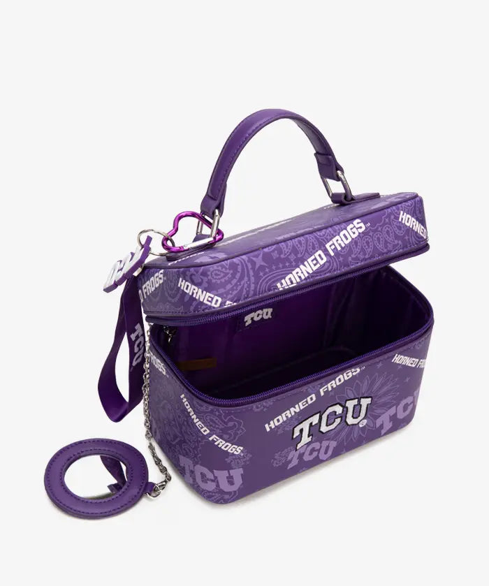 Texas Christian University Horned Frogs Box Bag with Top Handle