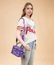 Texas Christian University Horned Frogs Box Bag with Top Handle
