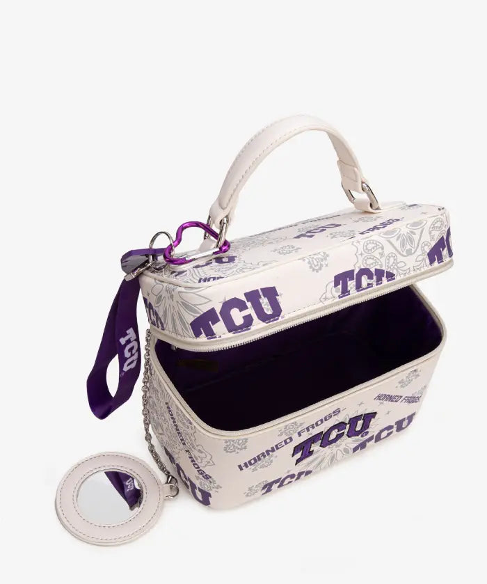 Texas Christian University Horned Frogs Box Bag with Top Handle