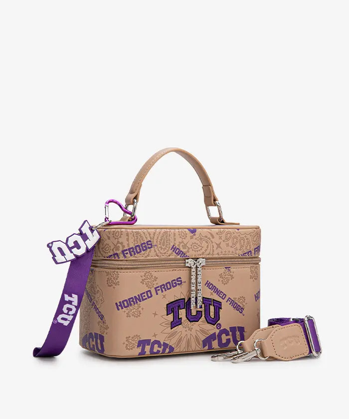 Texas Christian University Horned Frogs Box Bag with Top Handle