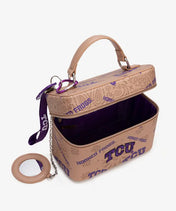 Texas Christian University Horned Frogs Box Bag with Top Handle