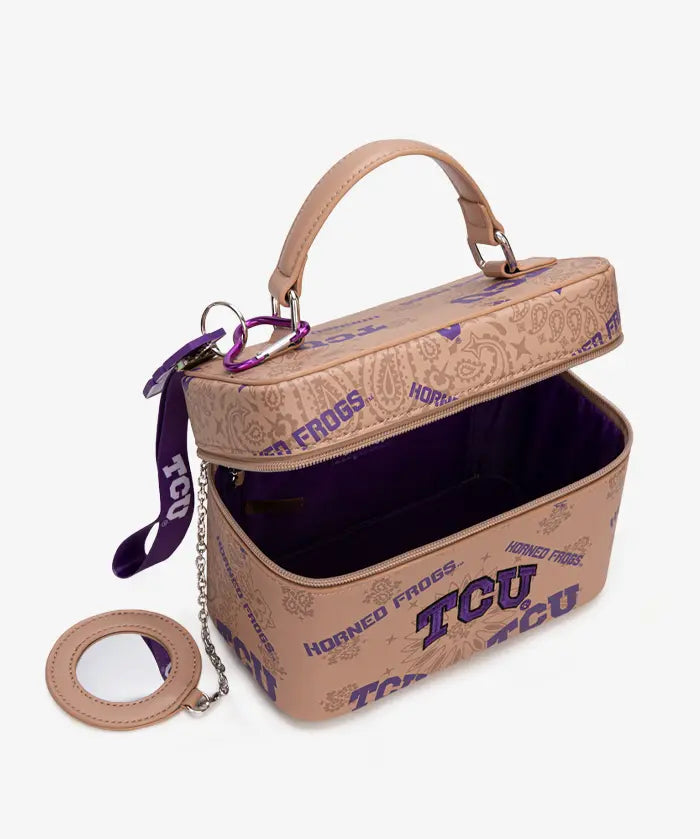 Texas Christian University Horned Frogs Box Bag with Top Handle