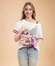 Texas Christian University Horned Frogs Box Bag with Top Handle