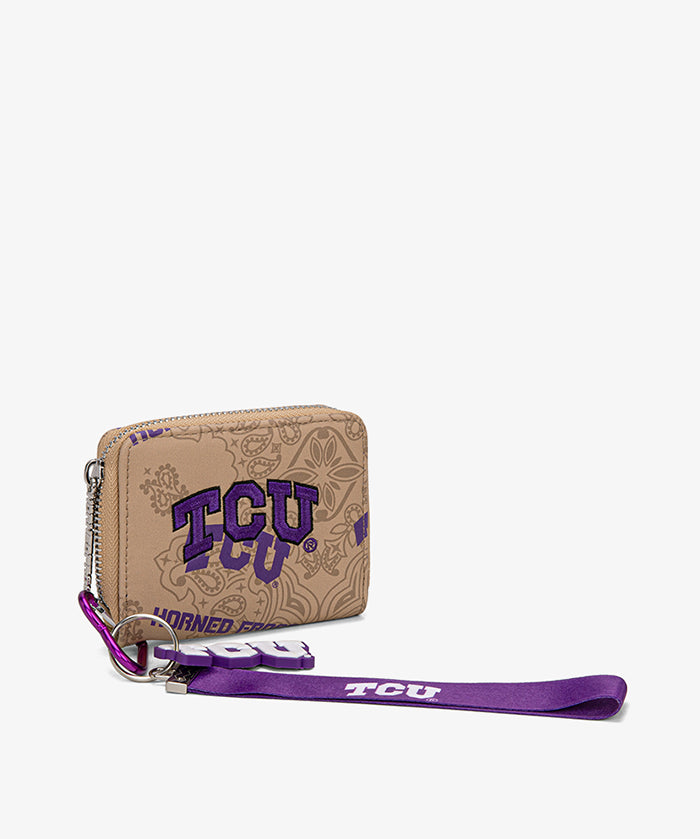 Texas Christian University Horned Frogs Mini Wristlet Wallet