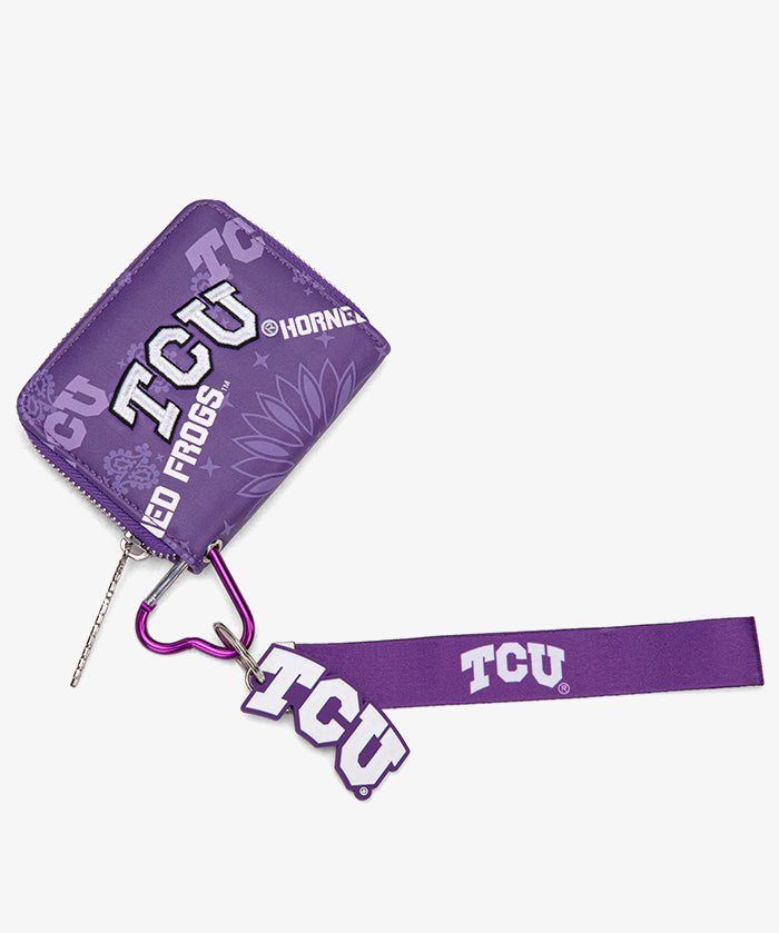 Texas Christian University Horned Frogs Mini Wristlet Wallet