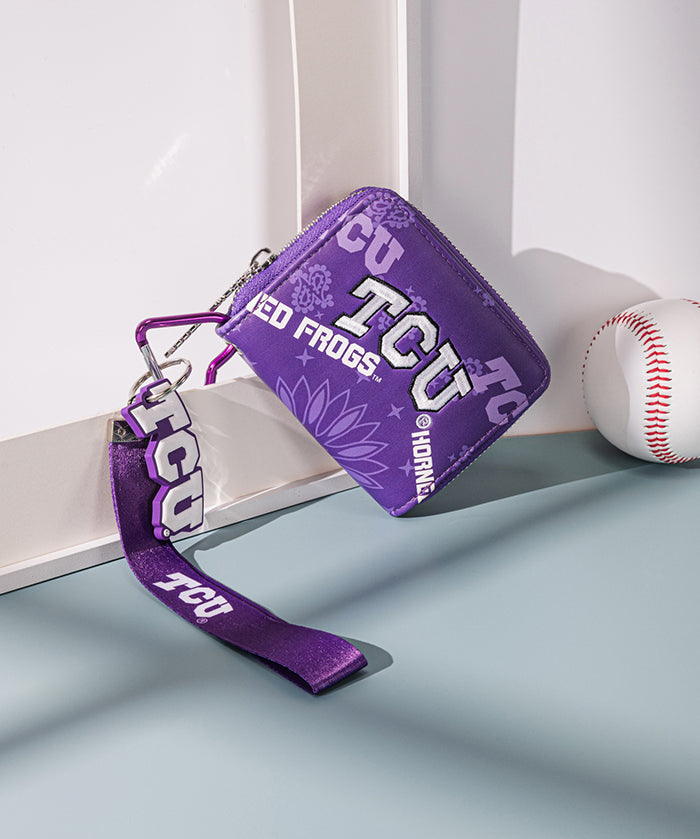 Texas Christian University Horned Frogs Mini Wristlet Wallet