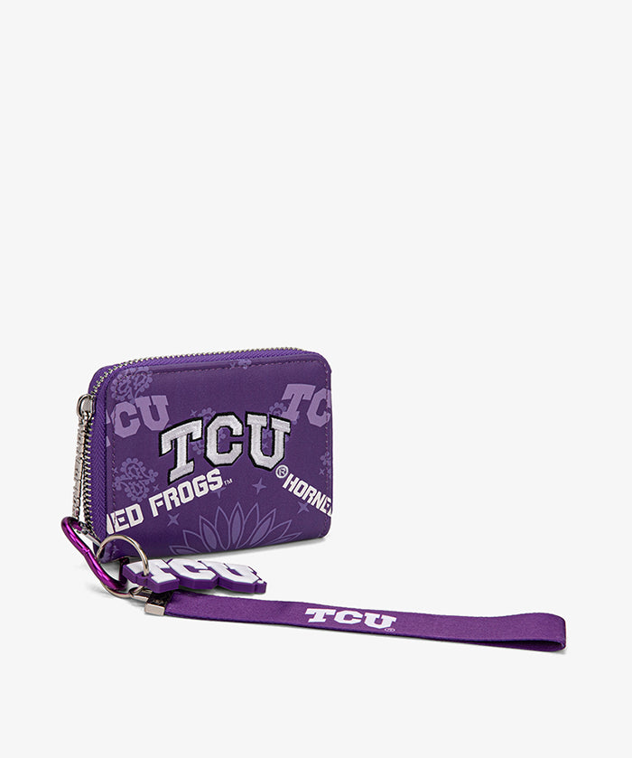 Texas Christian University Horned Frogs Mini Wristlet Wallet