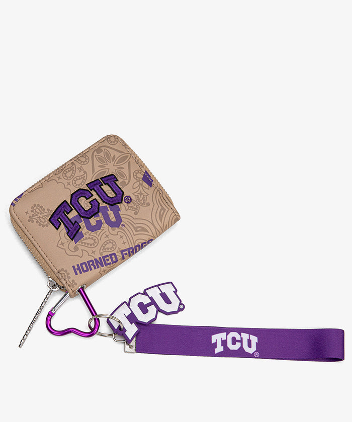 Texas Christian University Horned Frogs Mini Wristlet Wallet