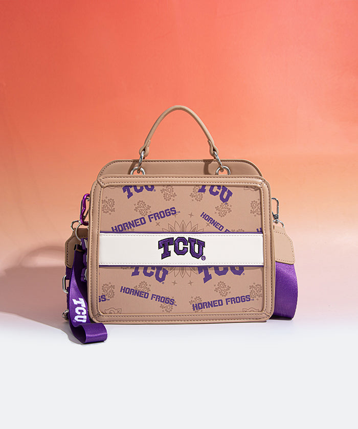 Texas Christian University Horned Frogs Satchel Crossbody Bag