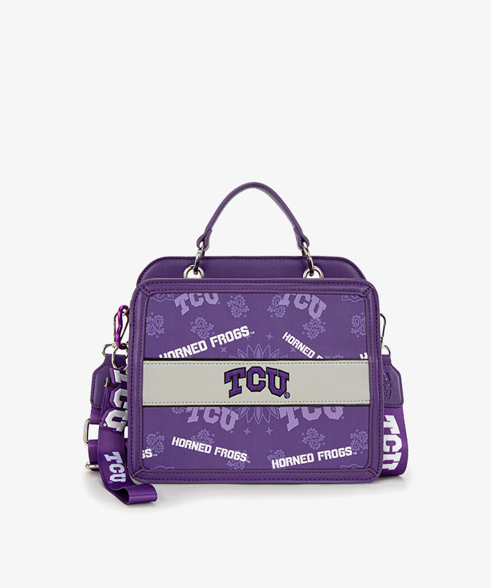 Texas Christian University Horned Frogs Satchel Crossbody Bag