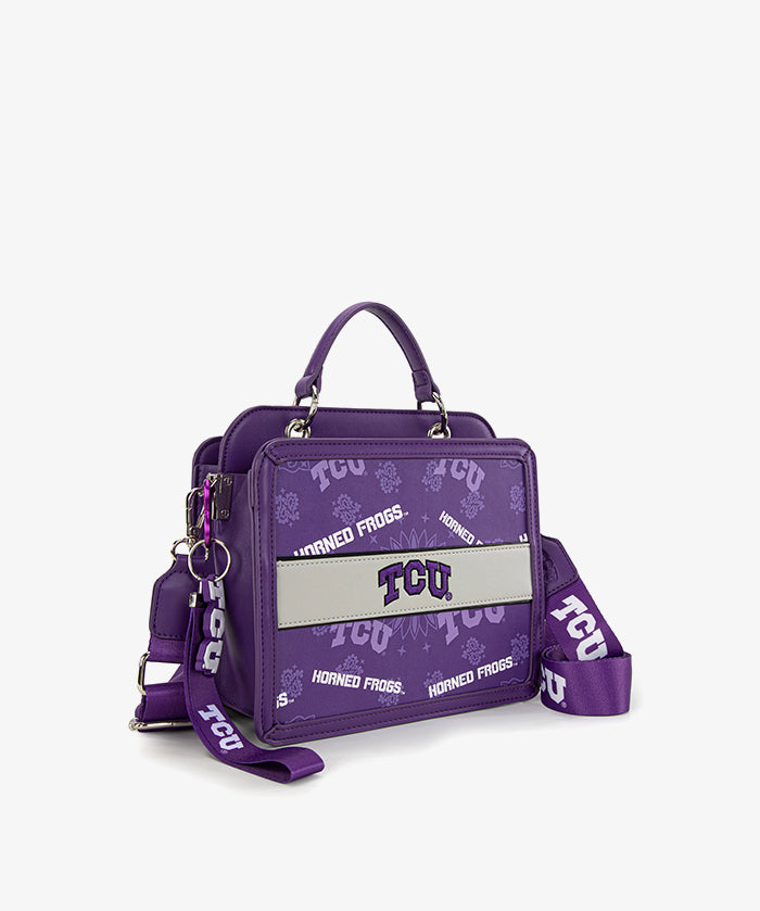 Texas Christian University Horned Frogs Satchel Crossbody Bag