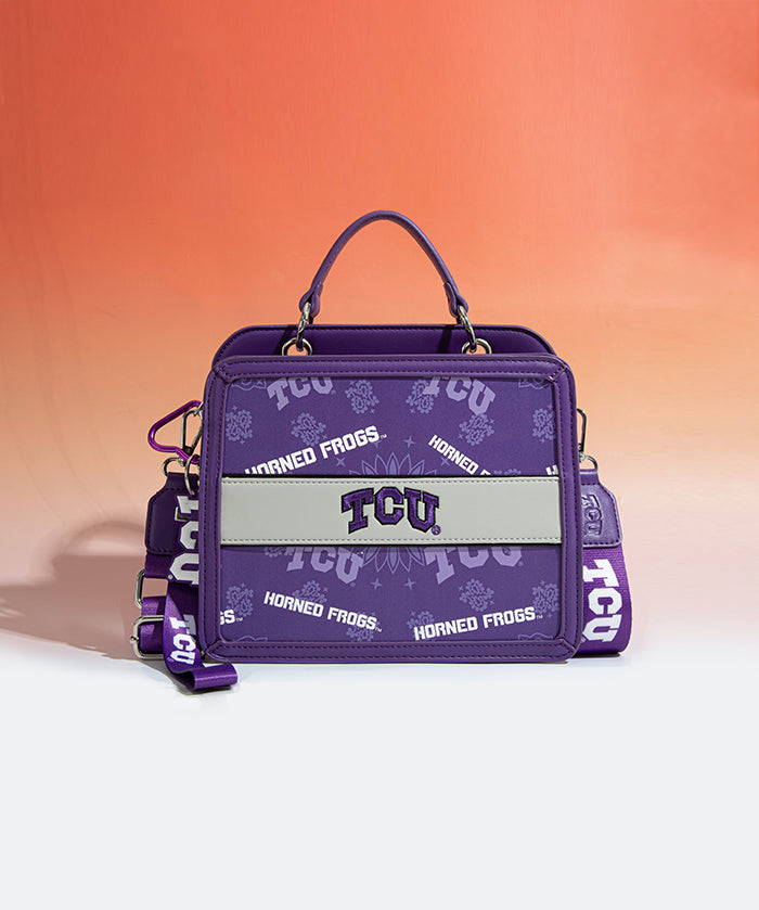 Texas Christian University Horned Frogs Satchel Crossbody Bag