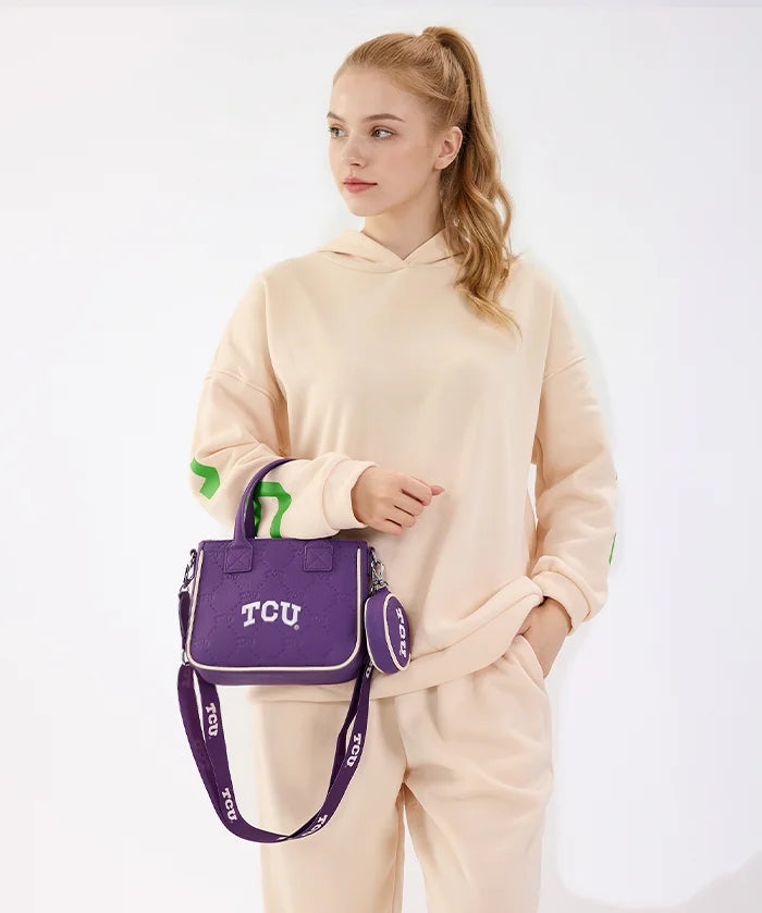 Texas Christian University Horned Frogs Tote Bag with Coin Pouch