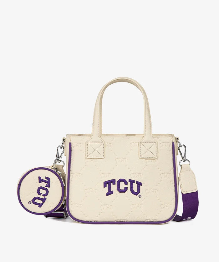 Texas Christian University Horned Frogs Tote Bag with Coin Pouch