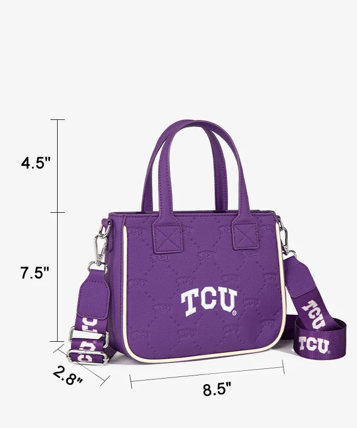 Texas Christian University Horned Frogs Tote Bag with Coin Pouch