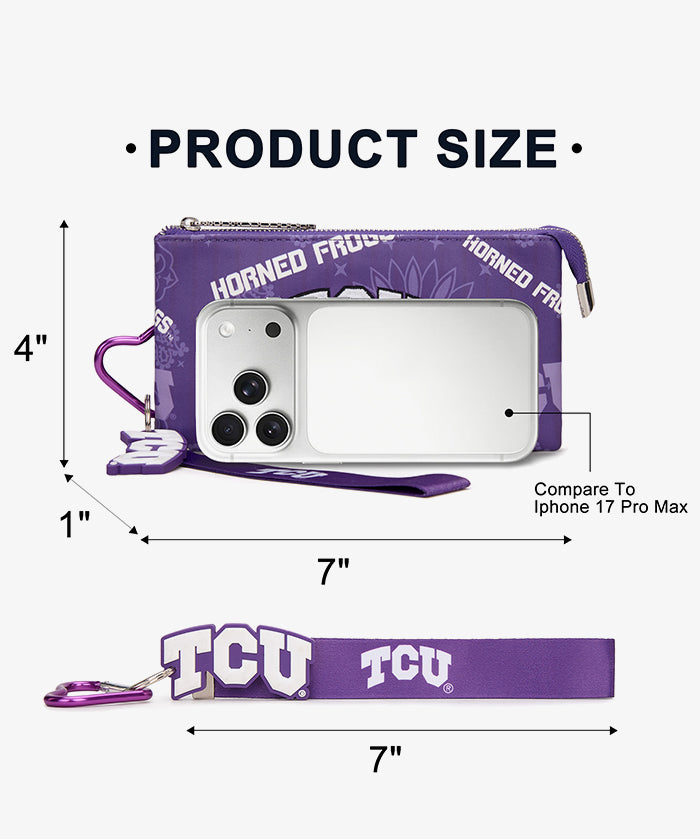 Texas Christian University Horned Frogs Wristlet Wallet