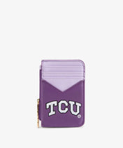 Texas Christian University Horned Frogs Zip Card Case