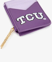 Texas Christian University Horned Frogs Zip Card Case
