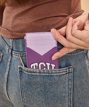 Texas Christian University Horned Frogs Zip Card Case