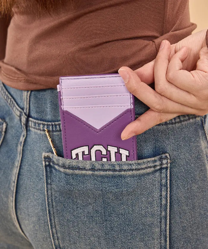 Texas Christian University Horned Frogs Zip Card Case