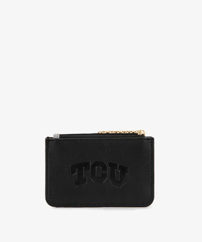 Texas Christian University Horned Frogs Zip Card Case