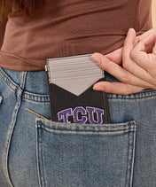 Texas Christian University Horned Frogs Zip Card Case