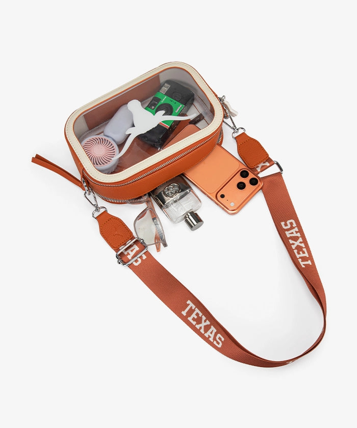 Texas Longhorns Clear Camera Bag