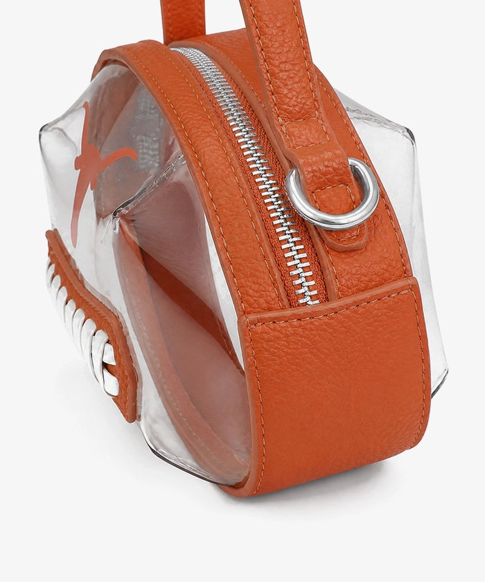 Texas Longhorns Football Clear Crossbody Bag