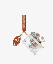 Texas Longhorns Football Clear Wristlet Set