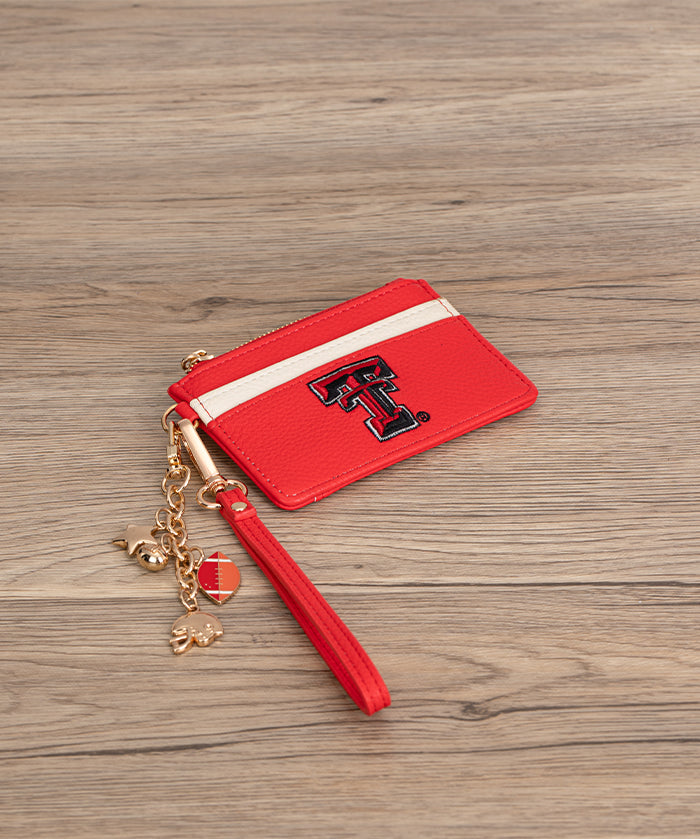 Texas Tech Red Raiders Card Holder with Football Charm