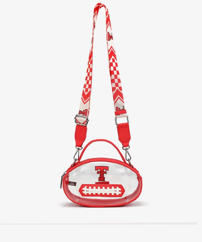 Texas Tech Red Raiders Football Clear Crossbody Bag
