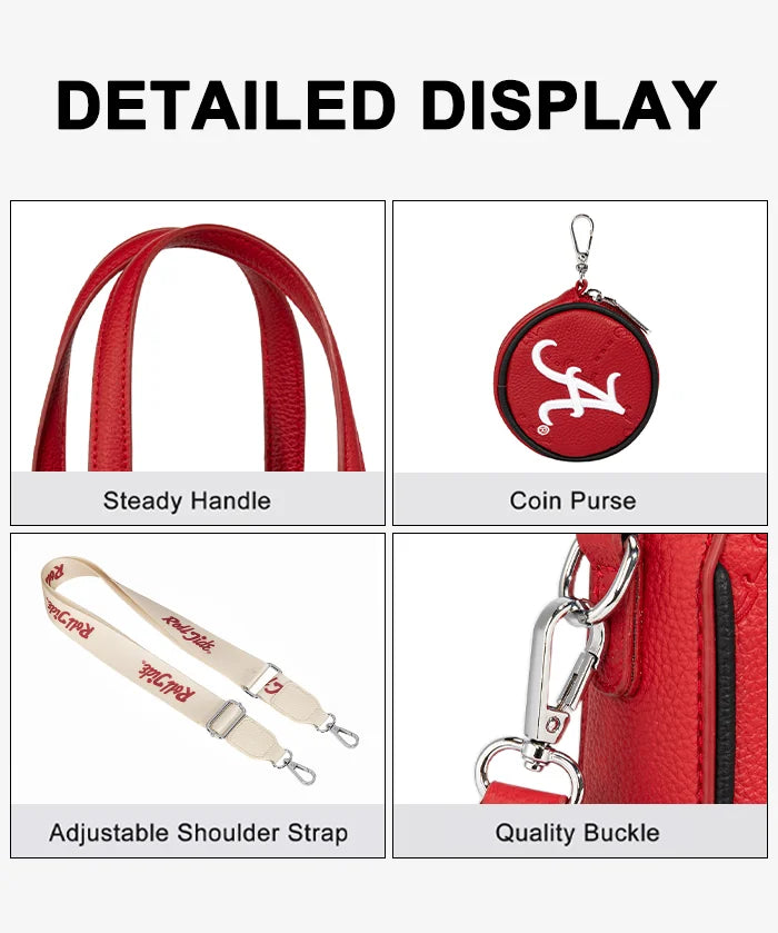 Alabama Crimson Tide Tote Bag with Coin Pouch