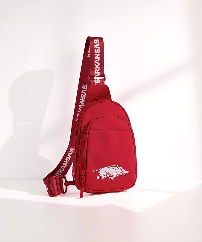 University of Arkansas Razorbacks Canvas Sling Bag