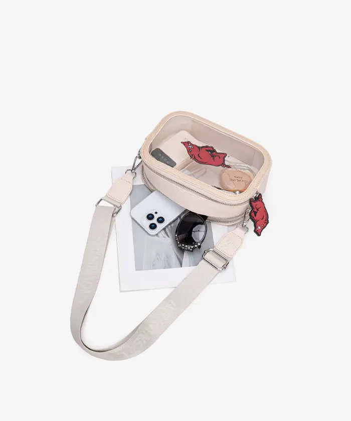 University of Arkansas Razorbacks Clear Camera Bag